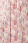 Korra Mauve A-Line Floral Maxi Dress | Boutique 1861 fabric