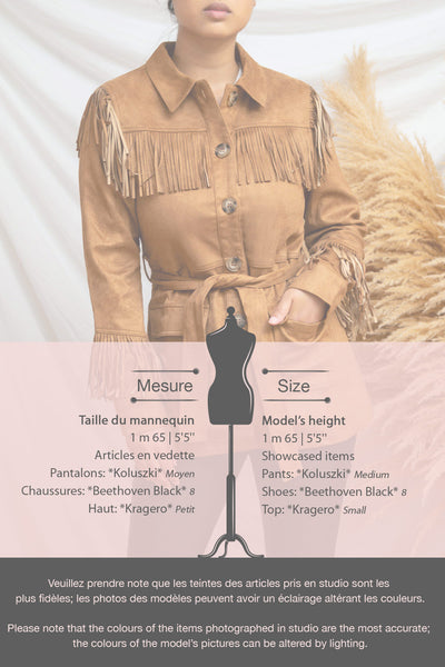 Kragero Belted Fringe Jacket | La petite garçonne size
