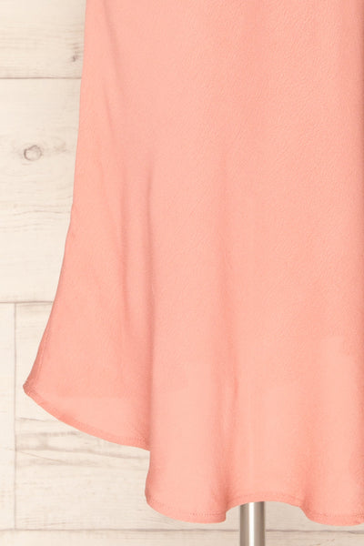 Krahken Pink Cowl Neck Backless Midi Dress | La petite garçonne bottom