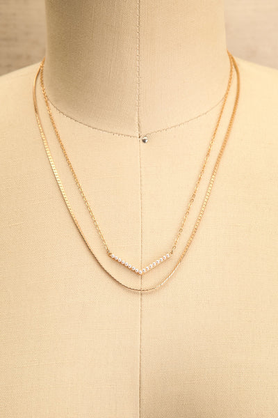 Kralyor | Chain Layered Chain Necklace w/ Pendant