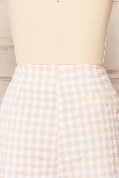 Kranidhion Plaid Shorts w/ Pockets | La petite garçonne back close up