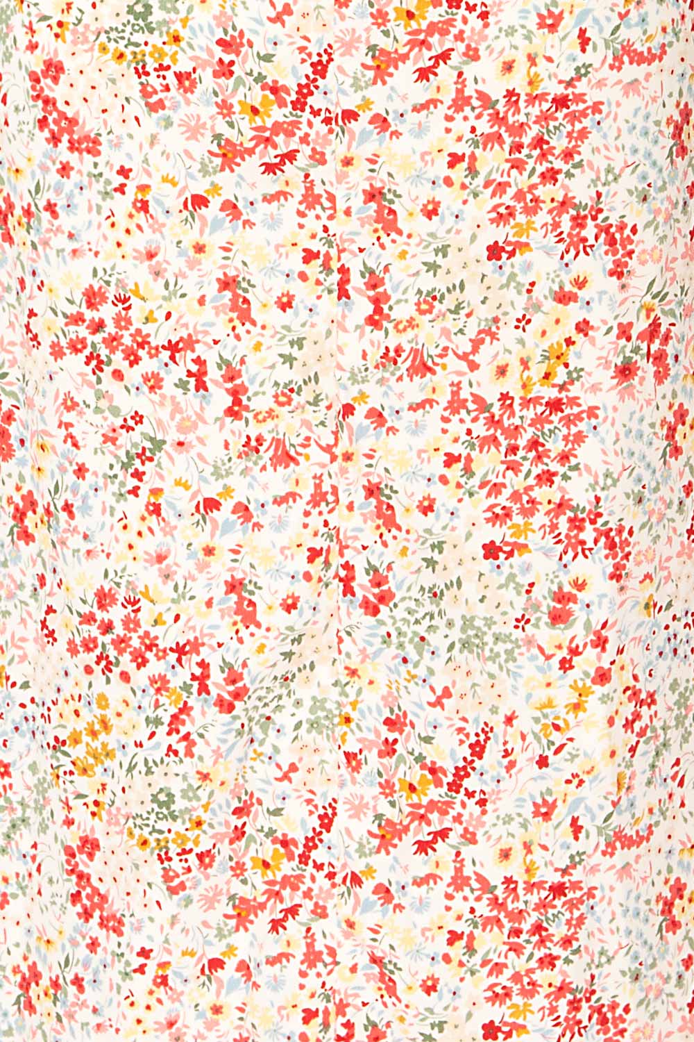 Kruszwica White Midi Floral Wrap-Dress | La petite garçonne texture