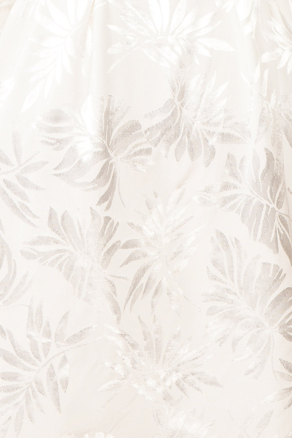 Krystal Satin Wrap Dress w/ Leaf Print | Boutique 1861 texture