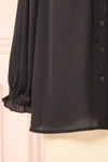 Kugel Black Long Sleeve Button-up Blouse | Boutique 1861 sleeve