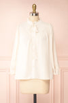 Kugel Ivory Long Sleeve Button-up Blouse | Boutique 1861 front view
