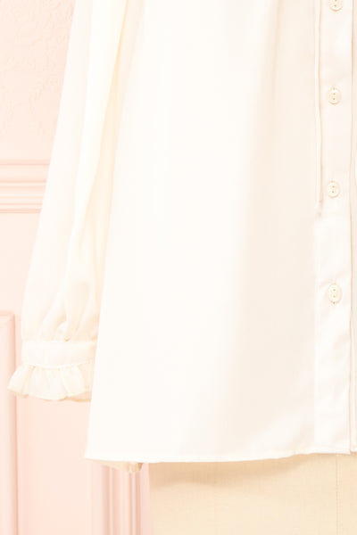 Kugel Ivory Long Sleeve Button-up Blouse | Boutique 1861 bottom