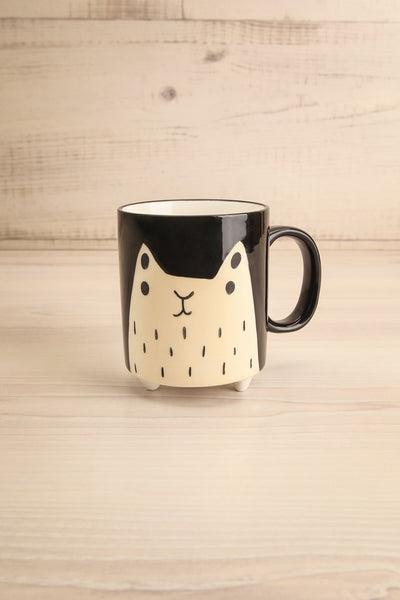 Kutecat Black Stoneware Cat Mug | Maison garçonne