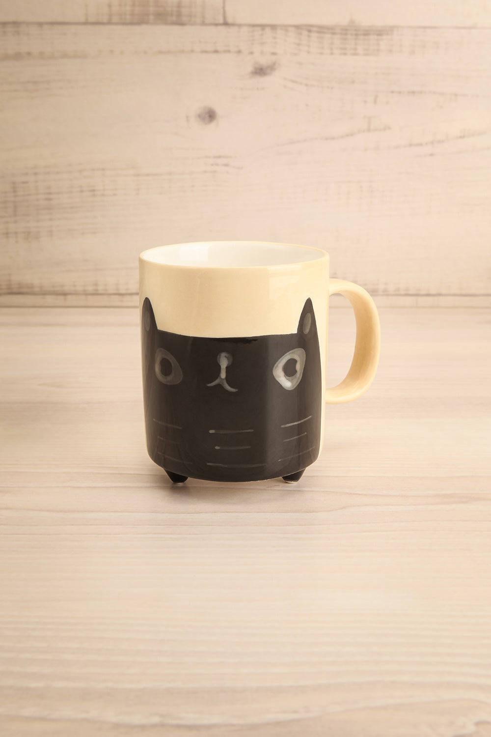 Kutecat Ivory Stoneware Cat Mug | Maison garçonne
