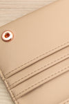 Laf Taupe Vegan Leather Wallet | La petite garçonne inside close-up