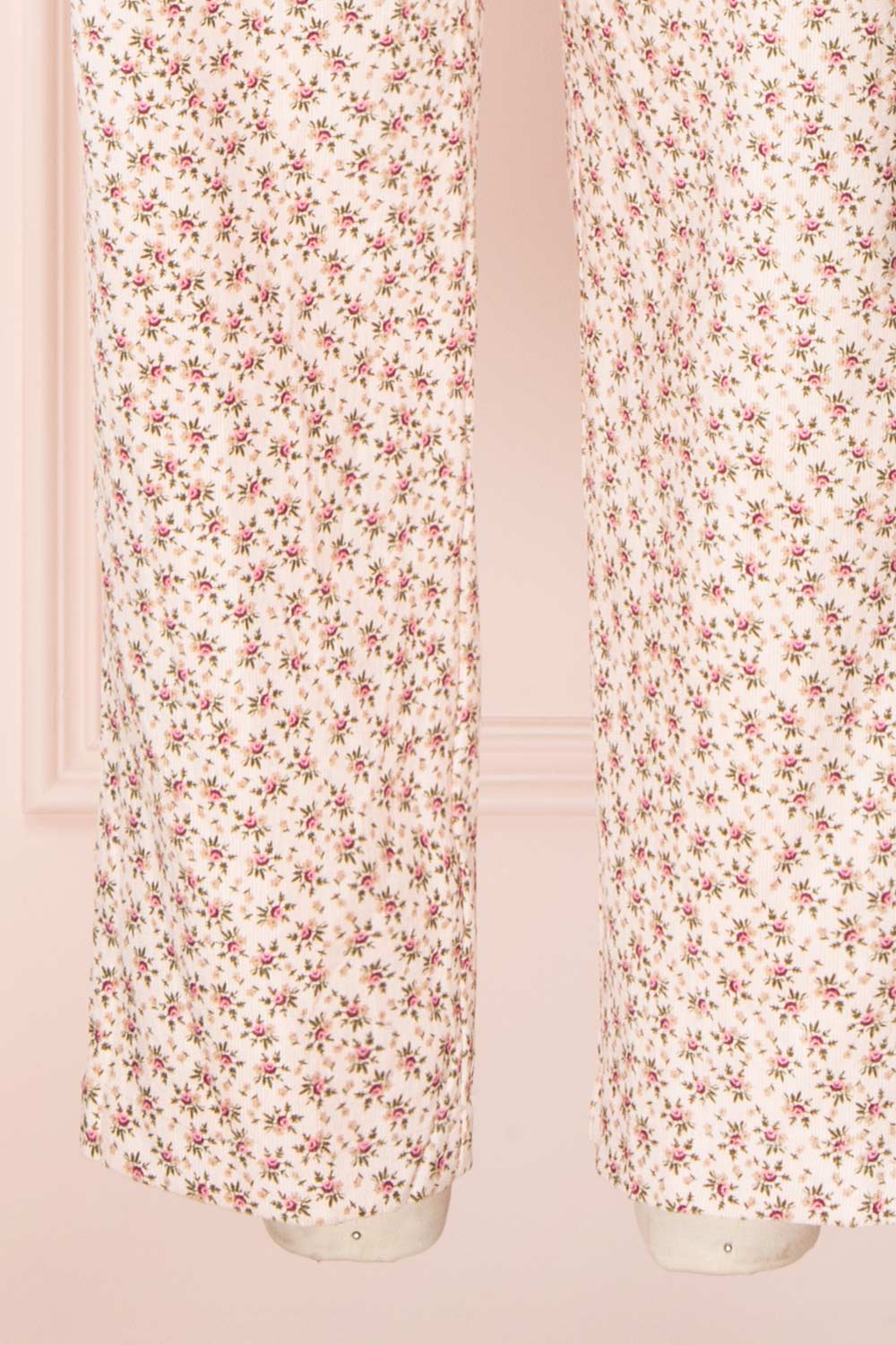 Lagoena Pink Patterned Straight Leg Overalls | Boutique 1861 legs
