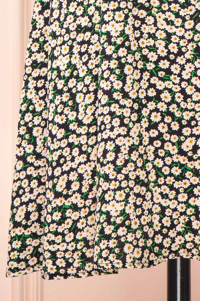 Laime Short Black Floral Dress | Boutique 1861 bottom