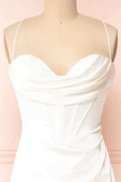 Lakesha Corset Bridal Maxi Dress | Boudoir 1861 front close-up