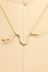 Lakhideamani Gold Snake Necklace | La petite garçonne close-up