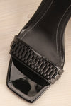 Lakonia Black Heeled Sandals flat lay close-up | La Petite Garçonne Chpt. 2 3