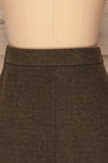 Lakshmi Khaki Felt Skirt | Jupe Courte | La Petite Garçonne back close-up