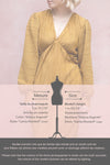 Lamia Mustard Pleated Puffy Long Sleeve Dress | La petite garçonne fiche