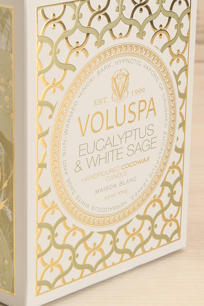 Eucalyptus & White Sage Large Classic Candle | Maison garçonne box close-up