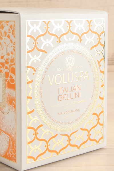 Large Classic Candle Italian Bellini by Voluspa | La petite garçonne box close-up