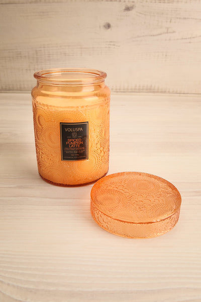 Spiced Pumpkin Latte Large Textured Candle | La petite garçonne open