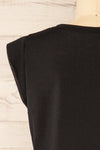 Larryk Black Sleeveless Cropped Top | La Petite Garçonne back close-up