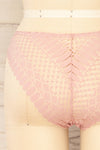 Larvik Blush Lace Underwear | La petite garçonne back close-up