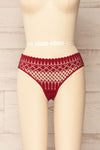 Larvik Burgundy Lace Underwear | La petite garçonne front view
