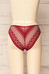 Larvik Burgundy Lace Underwear | La petite garçonne back view