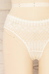 Larvik Ivory Lace Bikini Underwear | La petite garçonne front close-up