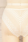 Larvik Ivory Lace Bikini Underwear | La petite garçonne back close-up