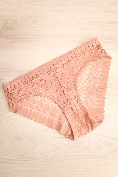 Larvik Pink Lace Bikini Underwear | La petite garçonne flat
