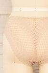 Larvik Taupe Lace Underwear | La petite garçonne back close-up