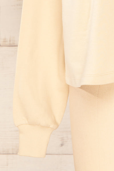 Lask Beige Long Sleeves Printed Sweatshirt | La petite garçonne bottom