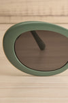 Laskati Green Oval Sunglasses | La petite garçonne front close-up