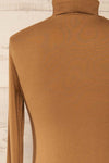 Lassi Caramel | Long Sleeve Turtleneck back close-up