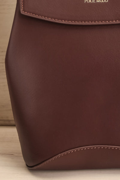 Laucala Small Vegan Leather Backpack | La petite garçonne texture