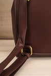 Laucala Small Vegan Leather Backpack | La petite garçonne strap close-up