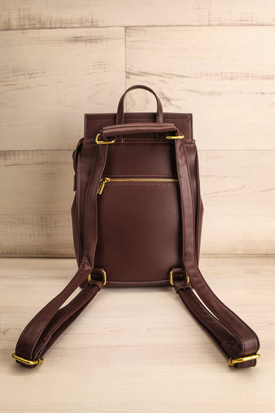 Laucala Small Vegan Leather Backpack | La petite garçonne back view