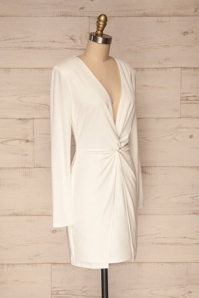 Laurine White Party Dress | Robe Blanche | La Petite Garçonne side view