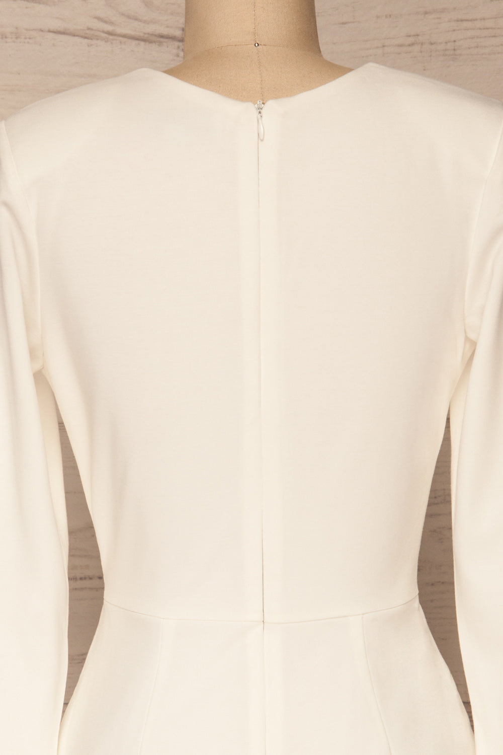 Laurine White Party Dress | Robe Blanche | La Petite Garçonne back close-up