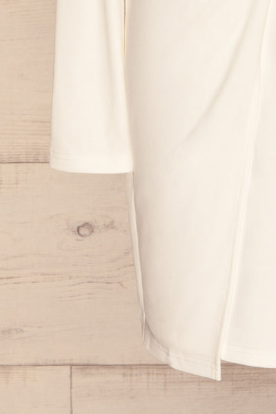 Laurine White Party Dress | Robe Blanche | La Petite Garçonne bottom close-up