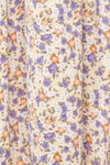 Laurye Yellow Midi Floral Dress w/ Elastic Waist | Boutique 1861  fabric
