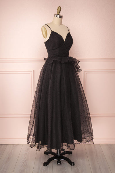 Lauvia Nero | Black Midi Dress