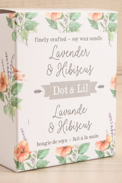 Lavender and Hibiscus Candle | La petite garçonne box close-up