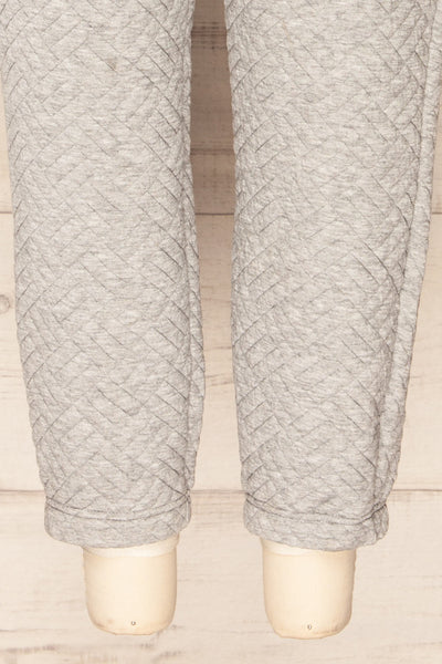 Lazy Grey Textured Joggers w/ Elastic Waist | La petite garçonne  legs