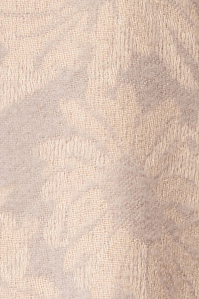 Le Bal Grey Soft Knit Scarf | La petite garçonne fabric