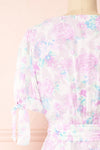 Leanore Short Floral Wrap Dress | Boutique 1861 back close-up