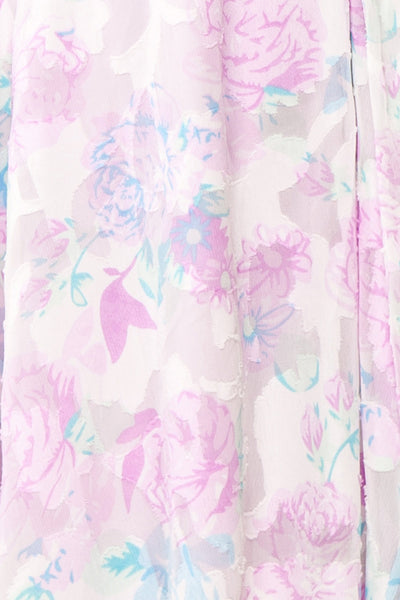 Leanore Short Floral Wrap Dress | Boutique 1861  fabric