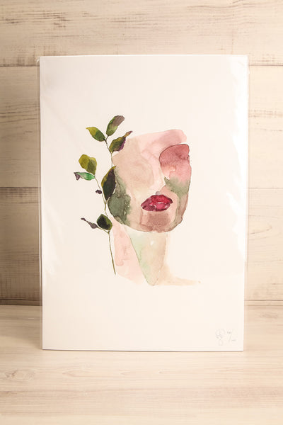 Leaves Watercolour Portrait | La Petite Garçonne Chpt. 2