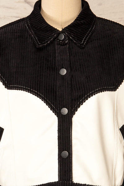 Leganes Western Style Cropped Jacket | La petite garçonne front close-up