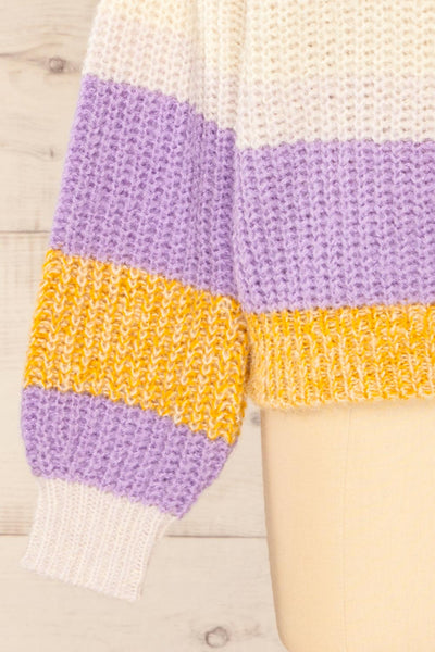 Legionowo Striped Rib Knit Sweater | La petite garçonne sleeve